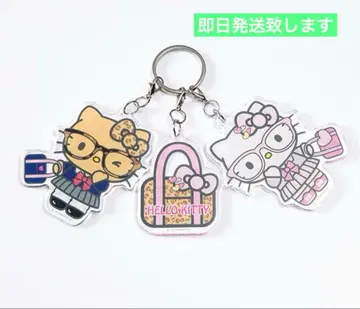 헬로키티 안경 키티 3 아크릴 참 아베일