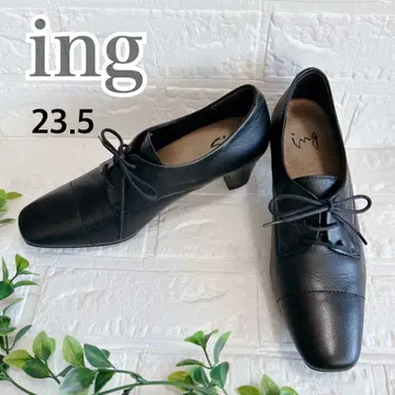 ing 잉그 천연 가죽 스퀘어토 레이스업 23.5 EE 일본제