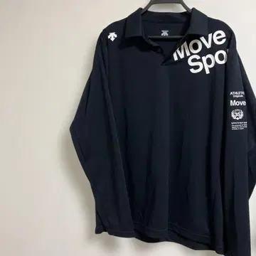 DESCENTE Move Sport 긴팔 피케 셔츠 XO 네이비