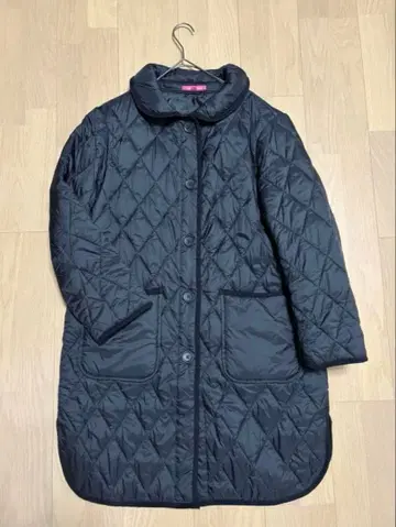 모카신 모카 준코 시마다 퀼팅 코트 LL