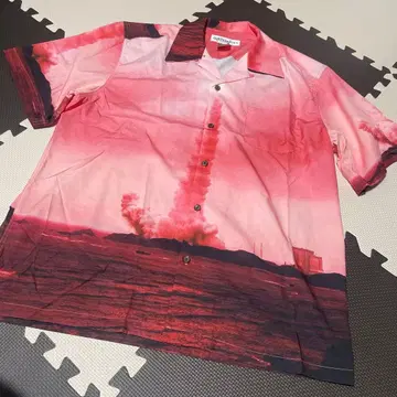 GUILTY PARTIES 알로하 셔츠 반팔 핑크