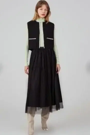 ballsey 샤샤 스커트 2024 24AW 쉬폰 샤샤 스커트