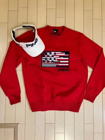 PING 스웨터 L 사이즈 캡 포함