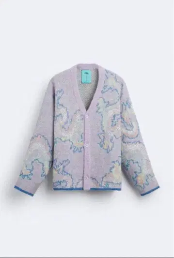 ZARA 니트 가디건 L 라벤더