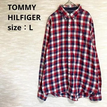 TOMMY HILFIGER 뉴욕 핏 체크 셔츠 [ L ]