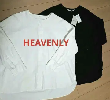 HEAVENLY 헤븐리 풀오버 블라우스 기모 면린넨 화이트