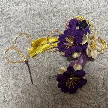 성인식, 졸업식 머리 장식 보라색 계열