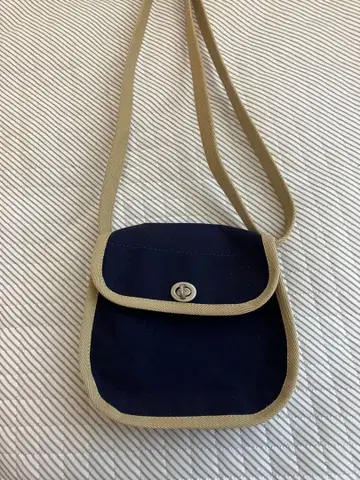 이치자와 캔버스 네이비 숄더백