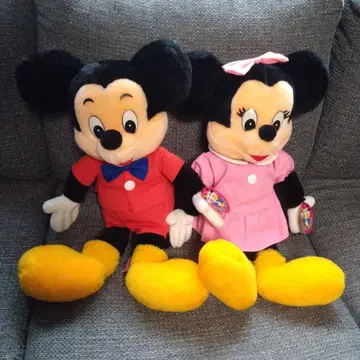 쇼와 레트로 빈티지 선앤스타 미키 미니 마우스 봉제 인형 약 58cm