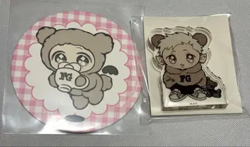 FANGS eeo cafe 엔 아크릴 블록 코스터 엔베비