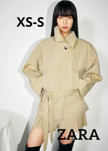 새상품 택 포함 ZARA 벨트 포함 트렌치코트 XS-S 사이즈