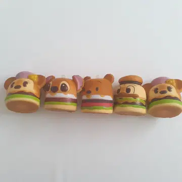 디즈니 스퀴즈 버거 푸우 미니 스티치 도날드