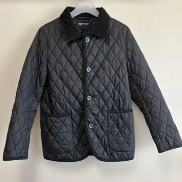 BEAMS HEART 블랙 퀼팅 자켓