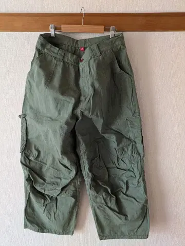 아나 카고 팬츠 올리브 그린