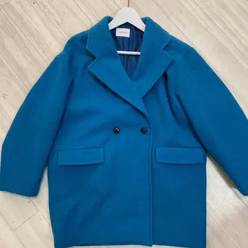 SHIPS 더블 브레스트 체스터 코트 파랑