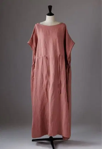 T.japan 린넨 컬러 드레스 핑크