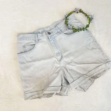 한정판 Riders [ 3L ] 라이트 블루 숏팬츠 심플 파랑 팬츠