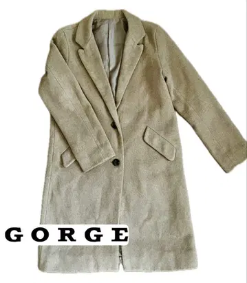 GORGE 베이지 롱 코트 M 사이즈