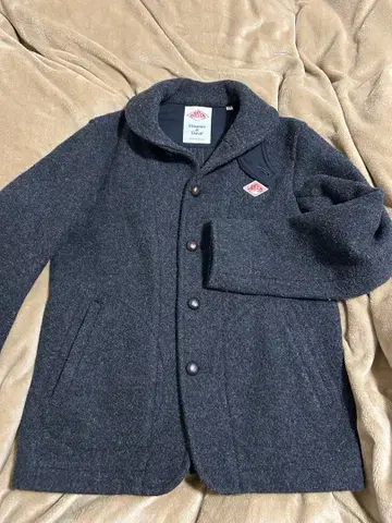 단톤 다크 그레이 울 피코트