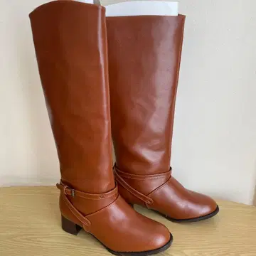 [ GLOABL WORK ] 브라운 가죽 롱 부츠