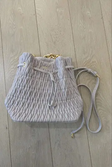 FURLA 핑크 베이지 퀼팅 숄더백 코메타