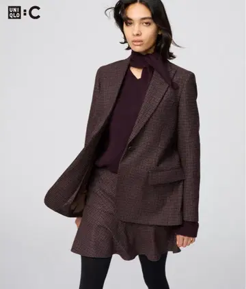 UNIQLO 트위드 테일러드 자켓