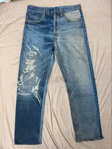 doublet photo print pants doublet 데님