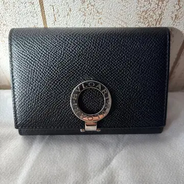BULGARI 블랙 가죽 명함지갑