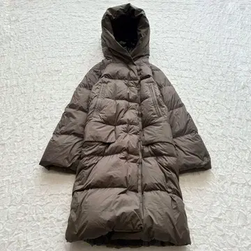 새상품급 유니클로 질 샌더 다운 롱 코트 S 후디드 워셔블 경량