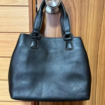 키타무라 가죽 토트백 블랙