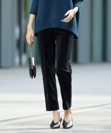 iCB [세탁 가능] 코듀로이 테이퍼드 팬츠