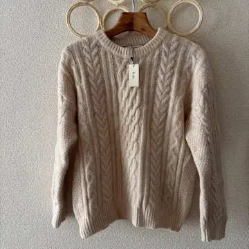 El mar 스웨터 케이블 니트 아이보리 캐널진