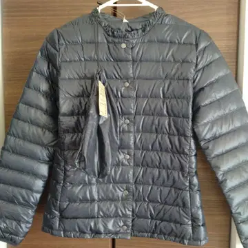 무인양품 경량 포켓터블 다운 블루종 M 수납 봉투 포함