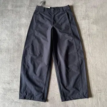 UNIQLO 저지 배럴 레그 팬츠 M 네이비