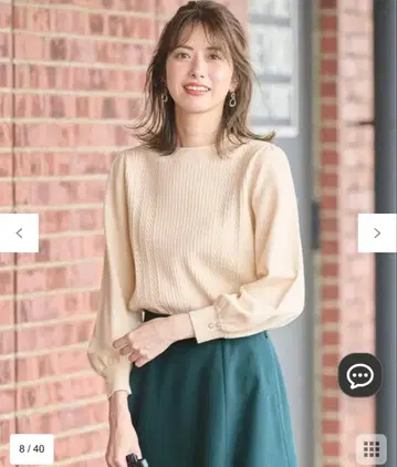 anysis [ CICA 가공 ] 케이블 포인트 니트 아이보리