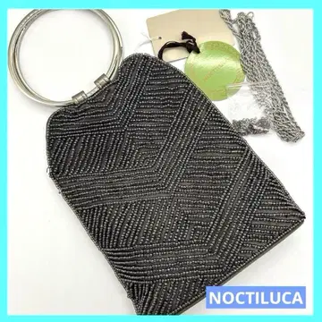 노크틸루카 NOCTILUCA 비즈 자수 반지 2WAY 백 미사용 e