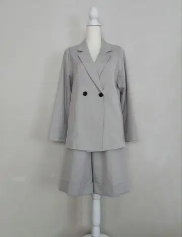 AMERI 아메리 더블 자켓 하프 팬츠 셋업