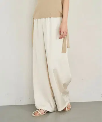 meilmada 빈티지 새틴 이지 팬츠