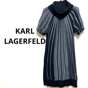 칼 라거펠트 스트레치성 그레이 블랙 스트라이프 24A777