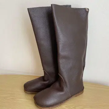 [레어] koos 코스 롱 부츠 40 미사용 새상품 다크 브라운