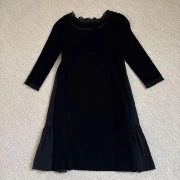 FOXEY NEW YORK 7부 소매 블랙 원피스