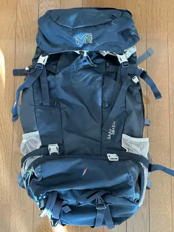 MILLET 밀레 SAAS FEE 38+5 블루 백팩