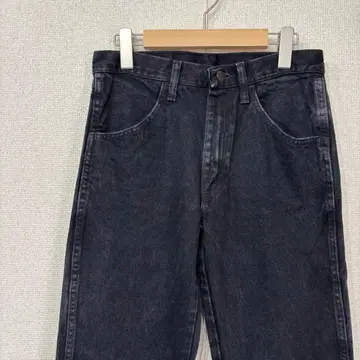 라스터 블랙 데님 스트레이트 미국 빈티지 의류 W29 3050