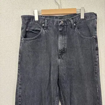 랭글러 블랙 데님 스트레이트 미국 빈티지 의류 W34 3048