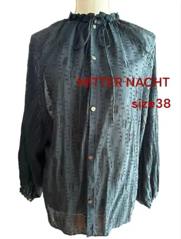 새상품급 MITTER NACHT 블랙 셔츠 사이즈 38