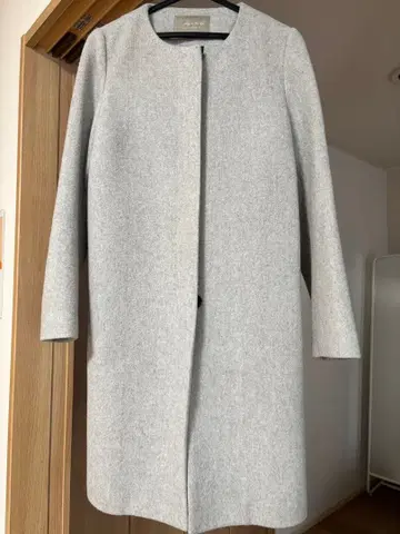 유나이티드 애로우즈 노카라 코트 그레이 M 사이즈 고급 깔끔 출퇴근