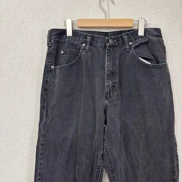 랭글러 블랙 데님 스트레이트 미국 빈티지 의류 W34 3046