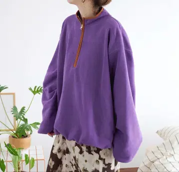 B.C STOCK 플리스 하프 지퍼