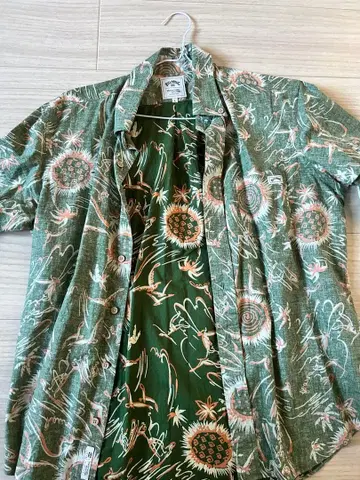 BILLABONG 알로하 셔츠 메이커스 랩 L 올 패턴 서프