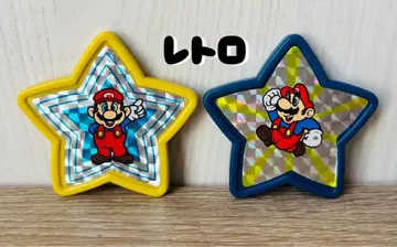 레트로 슈퍼 마리오 나가타니엔 별 모양 배지